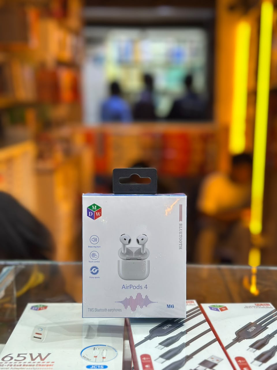 MDW AirPods 4 TWS Bluetooth Earphones (M6)